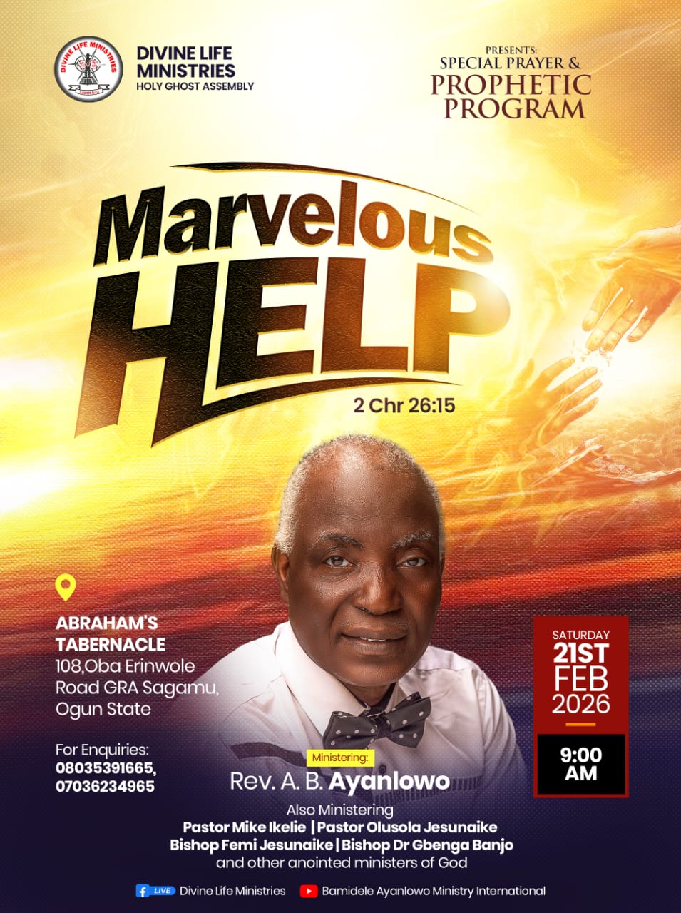 Marvelous Help by Divine Life Ministries.